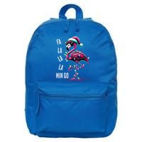 Christmas Fa La La Mingo Flamingo Xmas Gift 16 in Basic Backpack