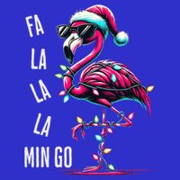 Christmas Fa La La Mingo Flamingo Xmas Gift 16 in Basic Backpack