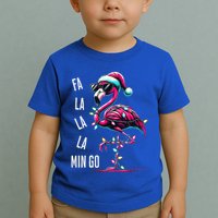 Christmas Fa La La Mingo Flamingo Xmas Gift Toddler T-Shirt