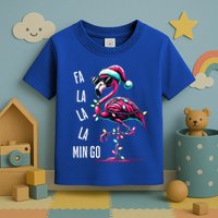 Christmas Fa La La Mingo Flamingo Xmas Gift Toddler T-Shirt