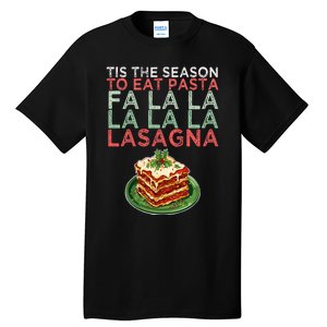 Christmas Fa la Lasagna Pasta Holidays Tall T-Shirt