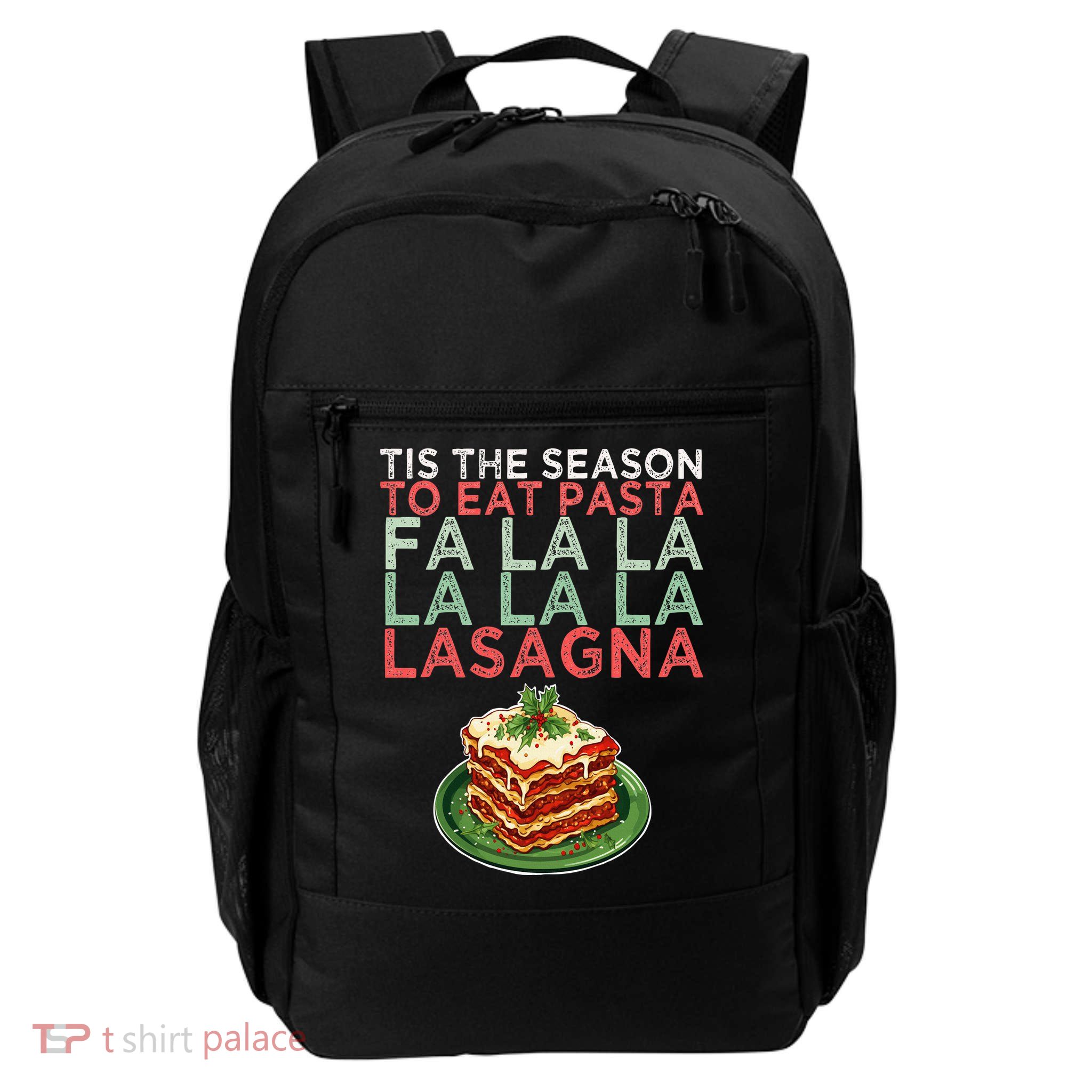 Christmas Fa la Lasagna Pasta Holidays Backpack