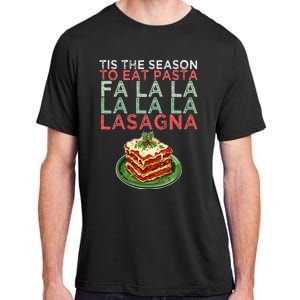 Christmas Fa la Lasagna Pasta Holidays Adult ChromaSoft Performance T-Shirt