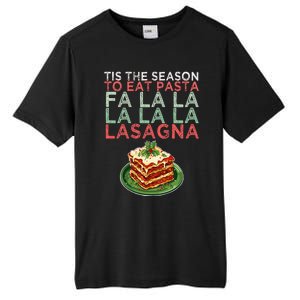 Christmas Fa la Lasagna Pasta Holidays Tall Fusion ChromaSoft Performance T-Shirt