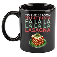 Christmas Fa la Lasagna Pasta Holidays 11oz C Handle Ceramic Mug