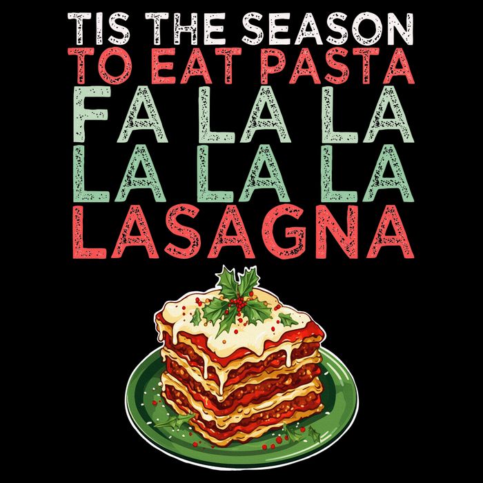 Christmas Fa la Lasagna Pasta Holidays Drawstring Bag
