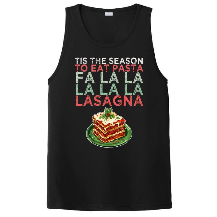 Christmas Fa la Lasagna Pasta Holidays PosiCharge Competitor Tank