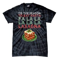 Christmas Fa la Lasagna Pasta Holidays Tie-Dye T-Shirt