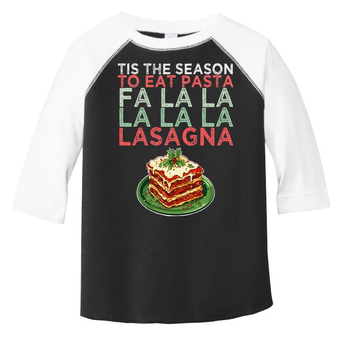 Christmas Fa la Lasagna Pasta Holidays Toddler Fine Jersey T-Shirt