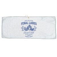 Childless Feral Ladies For Kamala Harris Large Microfiber Waffle Golf Towel