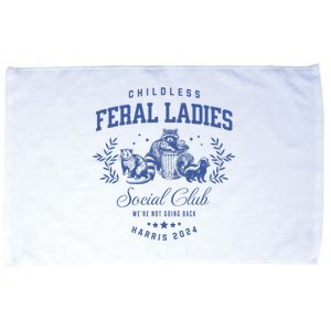 Childless Feral Ladies For Kamala Harris Microfiber Hand Towel