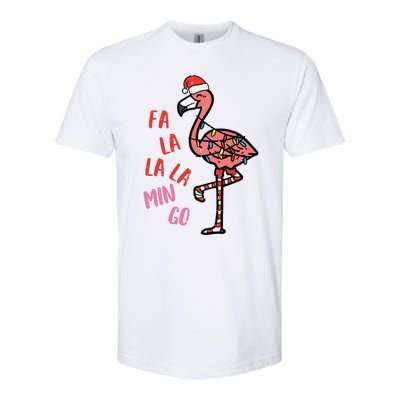 Christmas Fa La La Mingo Flamingo Xmas Softstyle® CVC T-Shirt