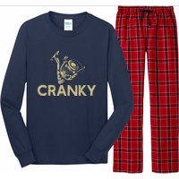 Crankbait Fishing Lure Cranky Funny Gift Ideas For Fishing Long Sleeve Pajama Set