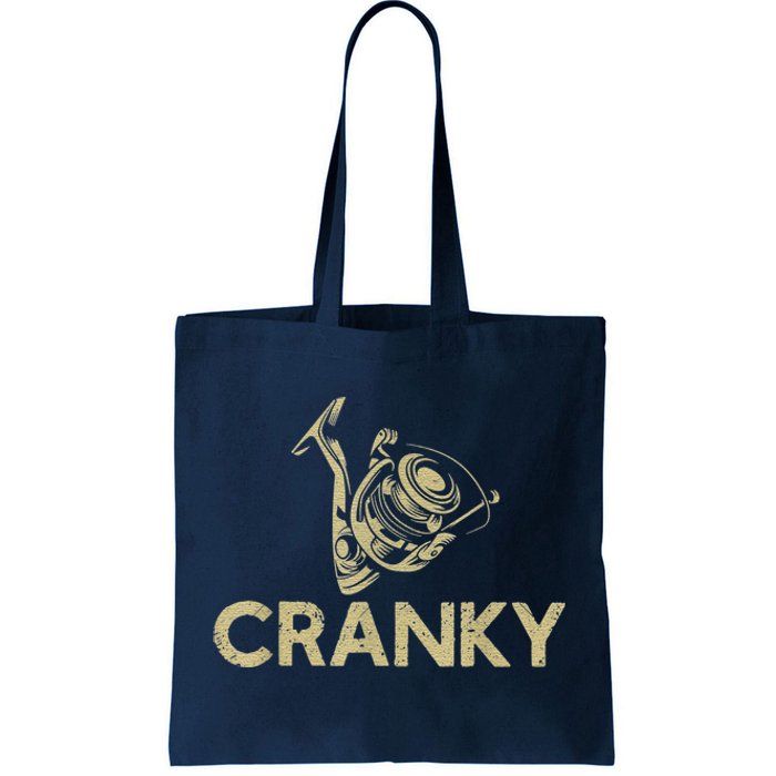 Crankbait Fishing Lure Cranky Funny Gift Ideas For Fishing Tote Bag