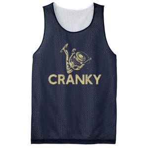 Crankbait Fishing Lure Cranky Funny Gift Ideas For Fishing Mesh Reversible Basketball Jersey Tank