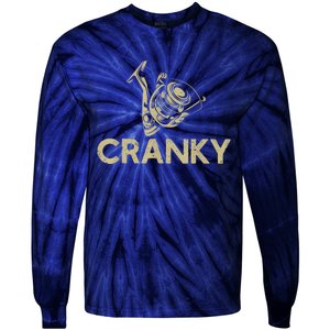 Crankbait Fishing Lure Cranky Funny Gift Ideas For Fishing Tie-Dye Long Sleeve Shirt