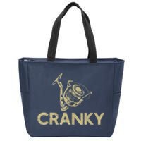 Crankbait Fishing Lure Cranky Funny Gift Ideas For Fishing Zip Tote Bag