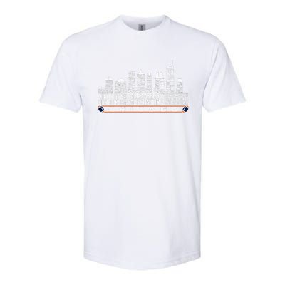 Chicago Football Legend Chicago Skyline Softstyle® CVC T-Shirt