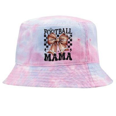 Coquette Football Mama Mom Mother Tie-Dyed Bucket Hat