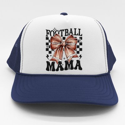 Coquette Football Mama Mom Mother Trucker Hat