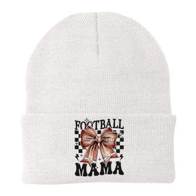 Coquette Football Mama Mom Mother Knit Cap Winter Beanie