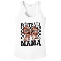 Coquette Football Mama Mom Mother Ladies PosiCharge Competitor Racerback Tank