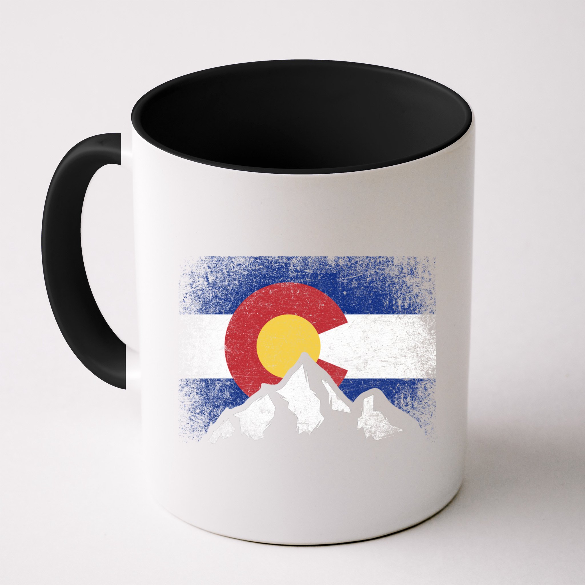 Colorado Flag Mountain Ski Winter Gift Hiker Hiking Camping Gift Mug