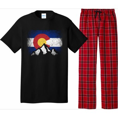 Colorado Flag Mountain Ski Winter Gift Hiker Hiking Camping Gift Pajama Set