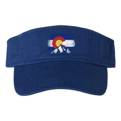 Colorado Flag Mountain Ski Winter Gift Hiker Hiking Camping Gift Visor