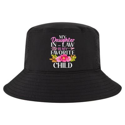 Cute Floral My Daughter In Law Is My Favorite Child Cool Comfort Performance Bucket Hat