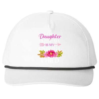 Cute Floral My Daughter In Law Is My Favorite Child Snapback Five-Panel Rope Hat