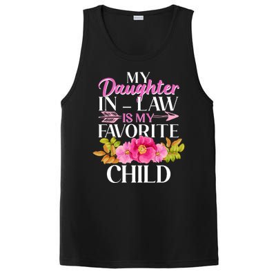 Cute Floral My Daughter In Law Is My Favorite Child PosiCharge Competitor Tank