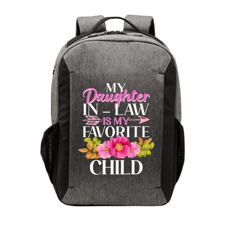 Cute Floral My Daughter In Law Is My Favorite Child Vector Backpack