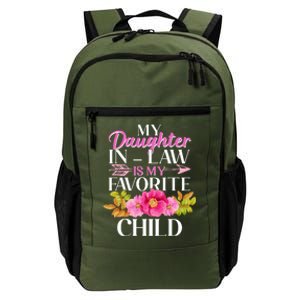 Cute Floral My Daughter In Law Is My Favorite Child Daily Commute Backpack