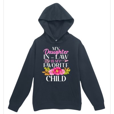 Cute Floral My Daughter In Law Is My Favorite Child Urban Pullover Hoodie