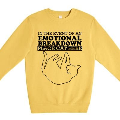 Cat For MenWomen Funny Cat For Cat DadMom Premium Crewneck Sweatshirt