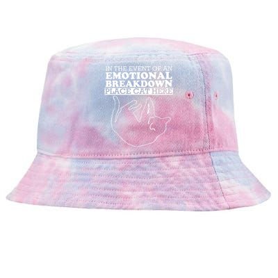 Cat For MenWomen Funny Cat For Cat DadMom Tie-Dyed Bucket Hat