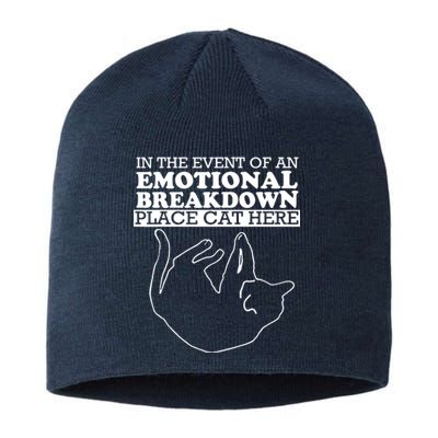 Cat For MenWomen Funny Cat For Cat DadMom Sustainable Beanie