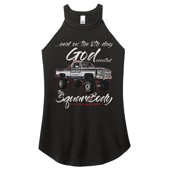 Click For More Hotrods Custom Muscle Cars Trucks 8th God,jimmy,squarebody Truck,suburban,blazer,silv Women's Perfect Tri Rocker Tank
