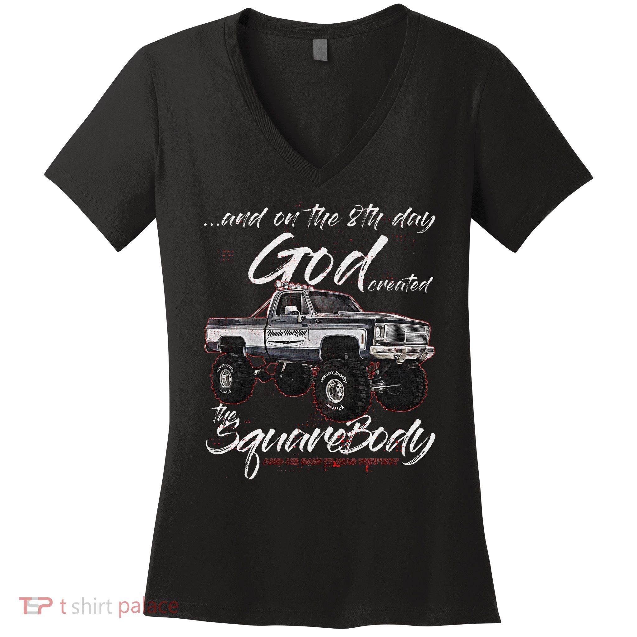 Click For More Hotrods Custom Muscle Cars Trucks 8th God,jimmy,squarebody Truck,suburban,blazer,silv Women's V-Neck T-Shirt