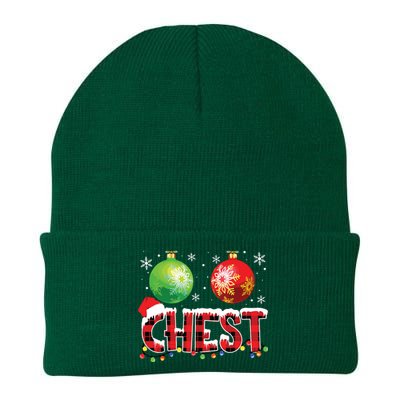 Chestnuts Funny Matching Couples Christmas Lights Nuts Chest Knit Cap Winter Beanie