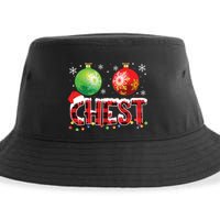 Chestnuts Funny Matching Couples Christmas Lights Nuts Chest Sustainable Bucket Hat