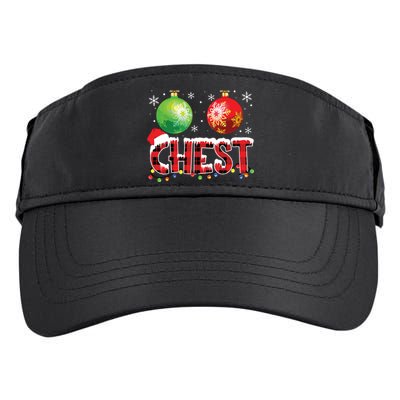 Chestnuts Funny Matching Couples Christmas Lights Nuts Chest Adult Drive Performance Visor