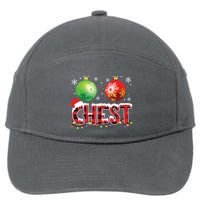 Chestnuts Funny Matching Couples Christmas Lights Nuts Chest 7-Panel Snapback Hat