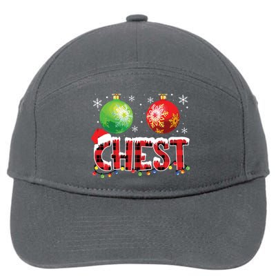 Chestnuts Funny Matching Couples Christmas Lights Nuts Chest 7-Panel Snapback Hat