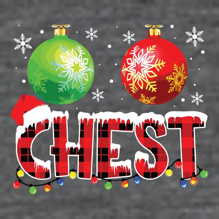 Chestnuts Funny Matching Couples Christmas Lights Nuts Chest 7-Panel Snapback Hat
