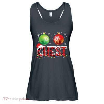 Chestnuts Funny Matching Couples Christmas Lights Nuts Chest Ladies Essential Flowy Tank