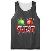 Chestnuts Funny Matching Couples Christmas Lights Nuts Chest Mesh Reversible Basketball Jersey Tank