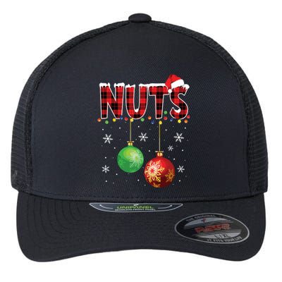 Chestnuts Funny Matching Couples Christmas Lights Nuts Flexfit Unipanel Trucker Cap