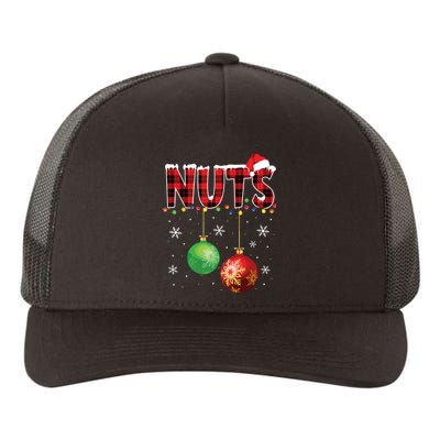 Chestnuts Funny Matching Couples Christmas Lights Nuts Yupoong Adult 5-Panel Trucker Hat